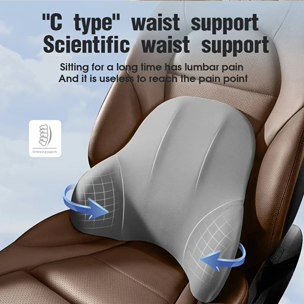 Car Memory Foam Lumbar Support Cushion