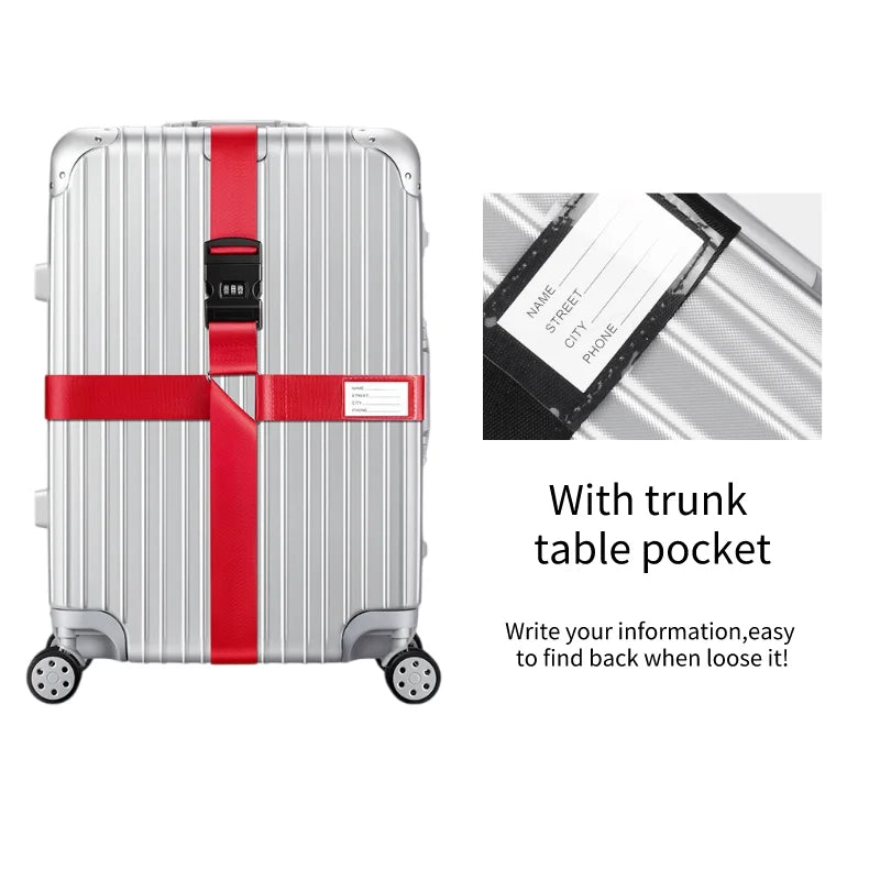Anti-Theft Luggage Buckle Cross Strap