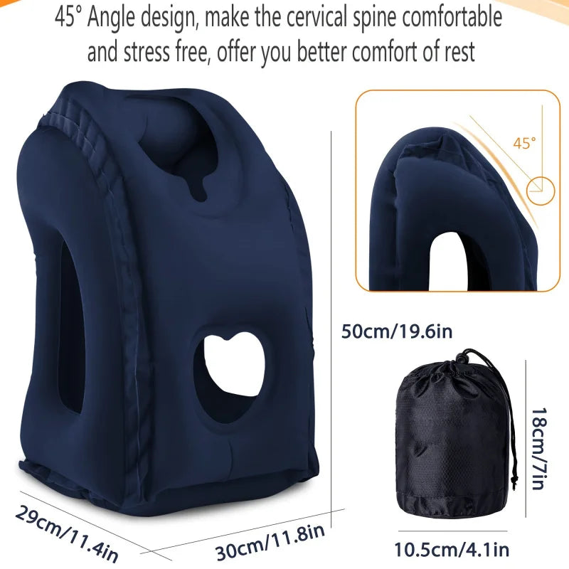 Inflatable Travel Pillow Airplane Neck Pillow