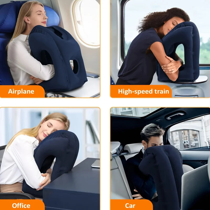 Inflatable Travel Pillow Airplane Neck Pillow