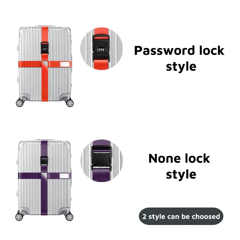 Anti-Theft Luggage Buckle Cross Strap