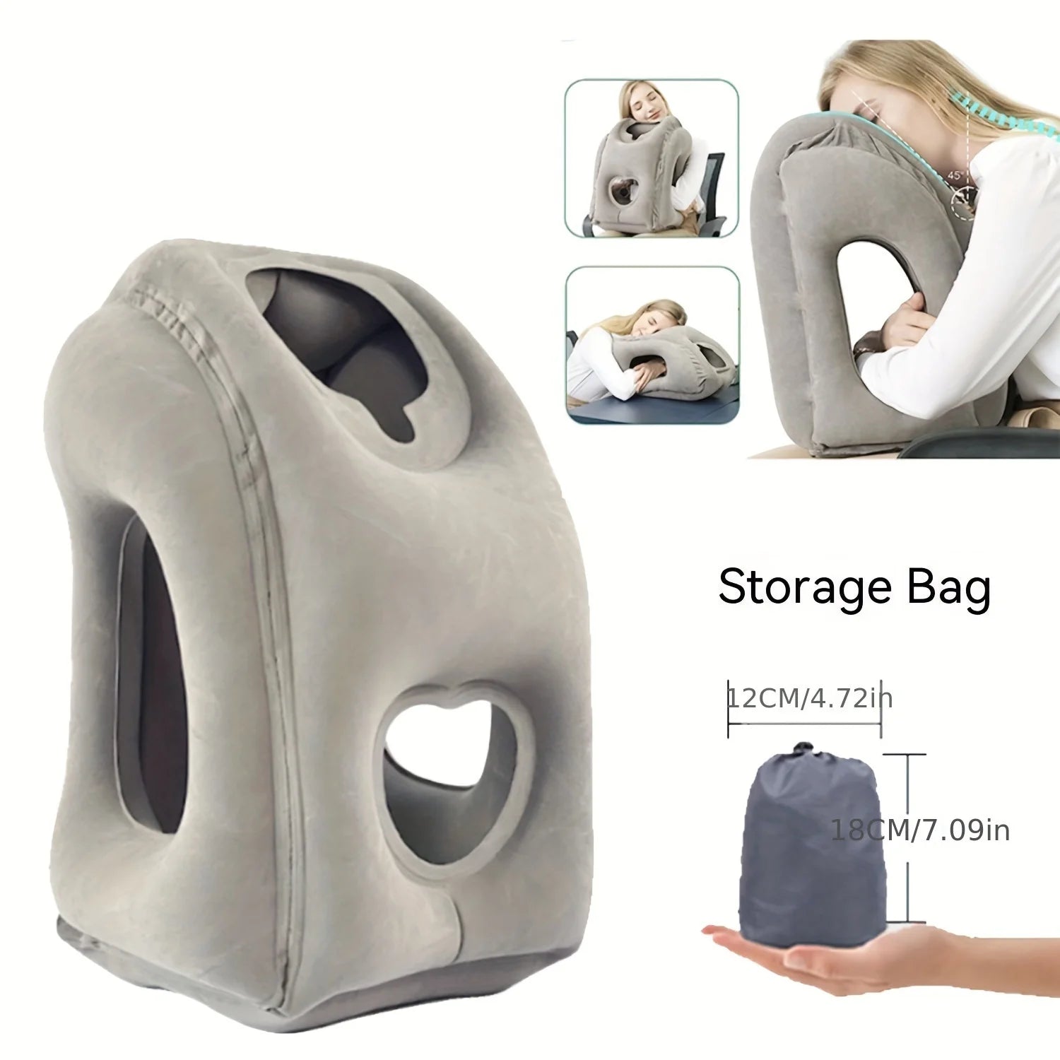 Inflatable Travel Pillow Airplane Neck Pillow