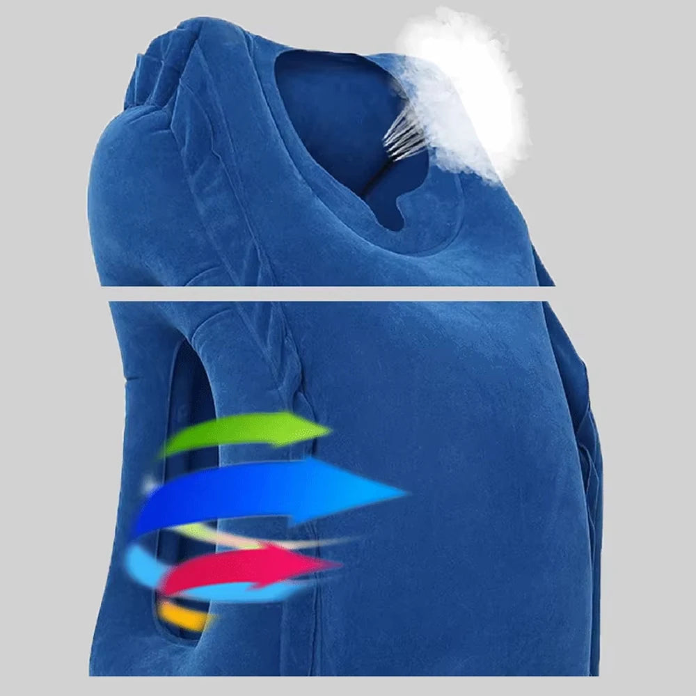 Inflatable Travel Pillow & Office Nap Pillow
